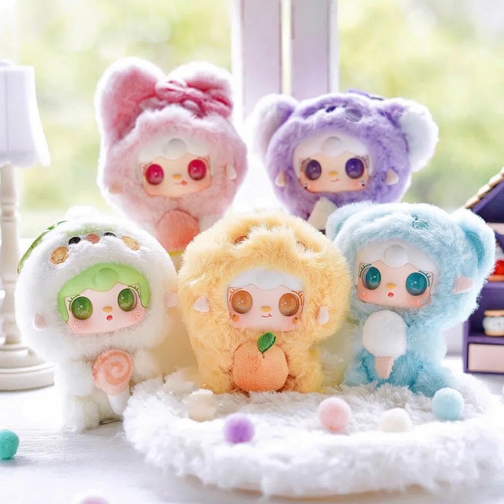 Yooki V10 Goumet Restaurant Series, Cute Plush Doll Box, Kawaii Bag Pendant, Collectibles Decor Trend Toy Model Gift(Random 1PC)