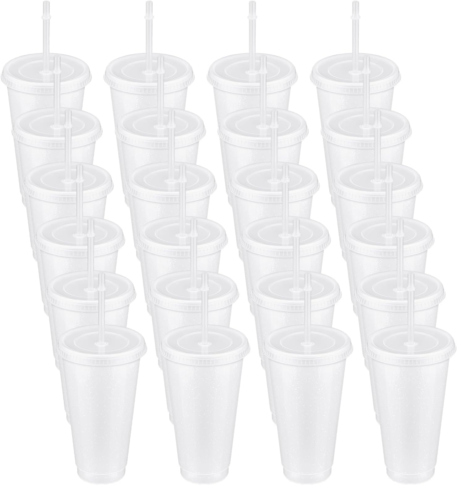 Bulk Lot of 96 Clear Double Wall Insulated Acrylic