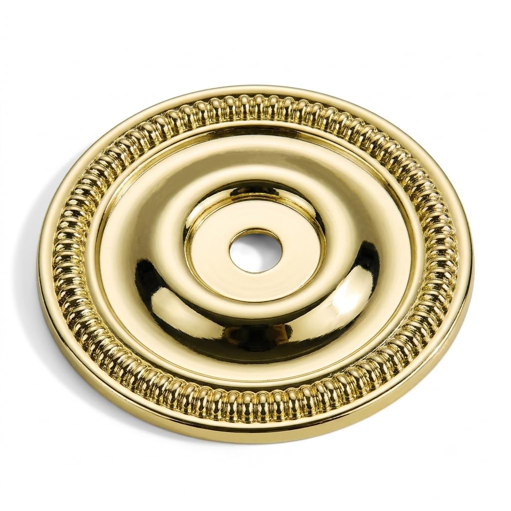 AMZ - 170305 Round Knob, Polished Gold, 2 - 1 - 3 - inch, 10 Pack