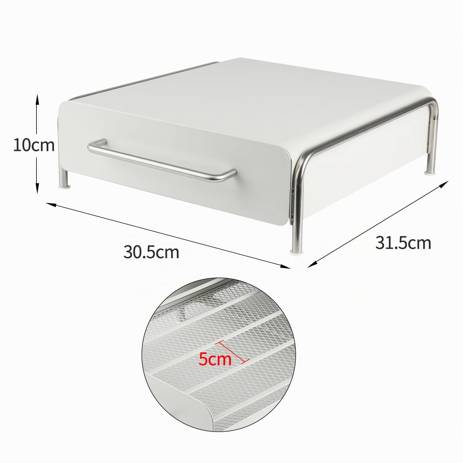 Cajones para cápsulas compatibles, portadosis, cajón de almacenamiento/soporte de máquina 2 en 1 para Tassimo, 30,5 x 31,5 x 10 cm (36 piezas) color blanco