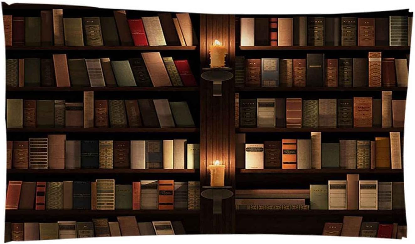 Telo Mare Microfibra Grande Libreria D'Epoca 200 X 200 Cm, 3D Telo Mare Leggero Antisabbia Per Donna Uomo, Asciugamano Microfibra Asciugatura Rapida Per Bagno, Spiaggia, Campeggio, Viaggio -8J2U/J3B