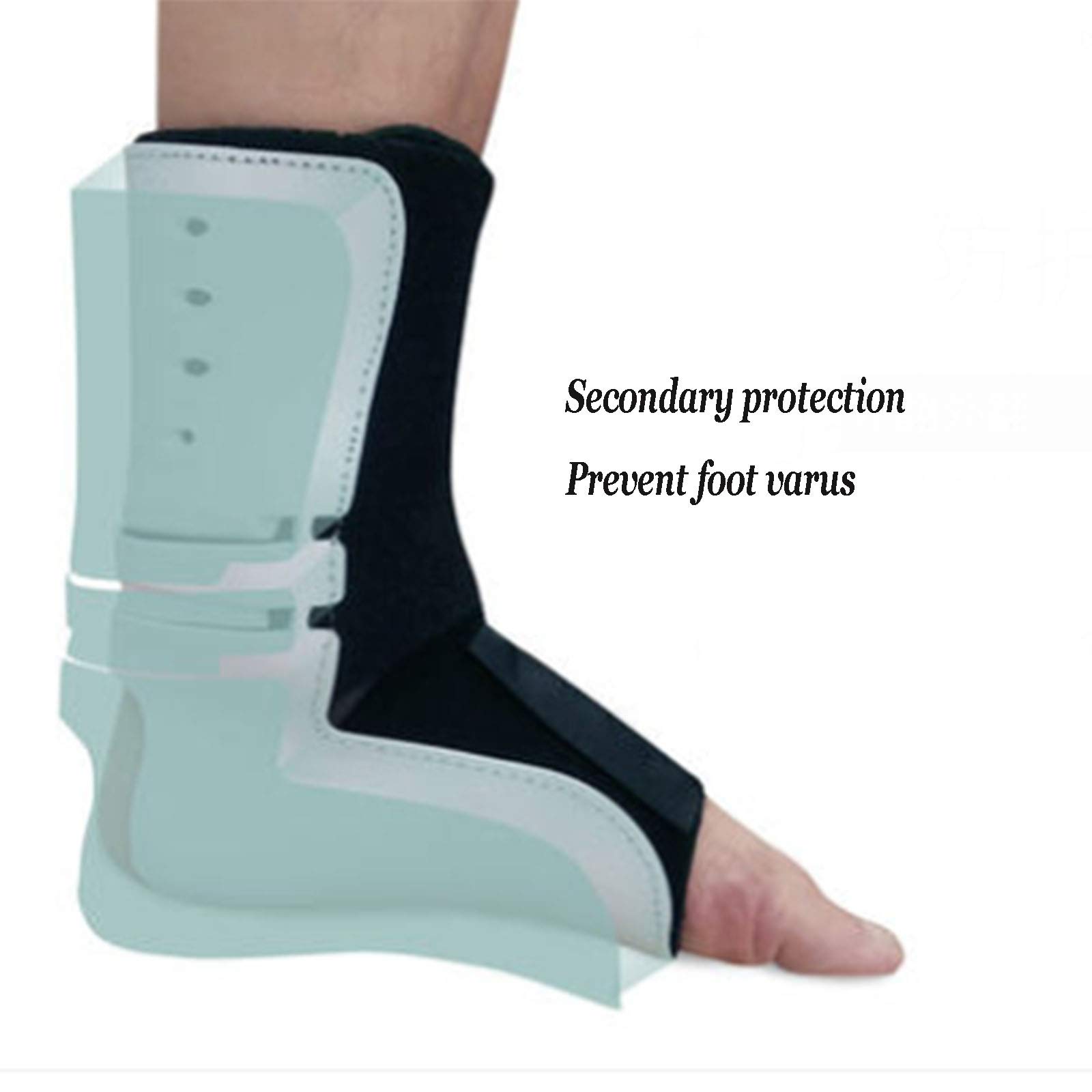 Correcteur de posture pour cheville et pied, orthèse pour pied tombé, soulagement de la douleur de la cheville pour hémiplégie sportive, gauche, 1 paire, Leftm-1 paire