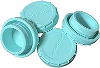 Vista 3 de AquaNation Reemplazo de tapa de rocío: 2.165 in a presión para botellas de agua de 3 y 5 galones, a prueba de fugas, reutilizables, sin BPA