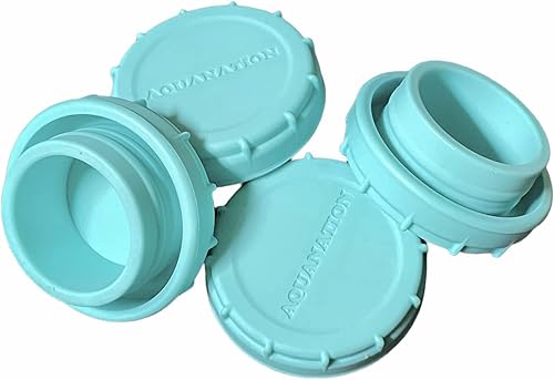 Miniatura 3 de AquaNation Reemplazo de tapa de rocío 2.165 in a presión para botellas de agua de 3 y 5 galones, a prueba de fugas, reutilizables, sin BPA (4 tapas