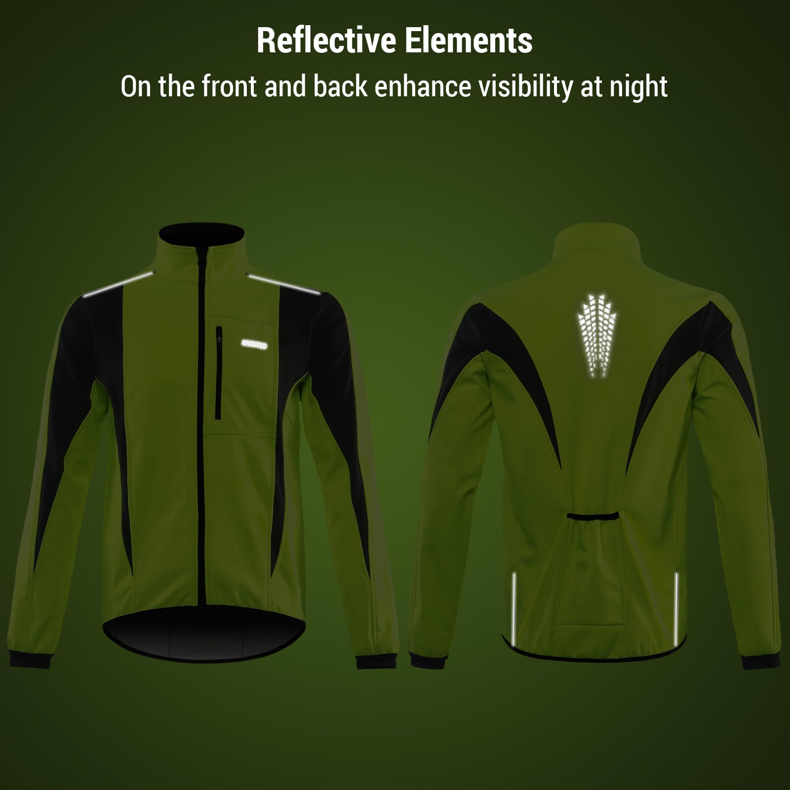 Lixada Chaqueta de Ciclismo de Calentamiento de Invierno, Ropa de Abrigo Transpirable para Bicicleta, Chaqueta de Ciclismo Impermeable a Prueba de Viento