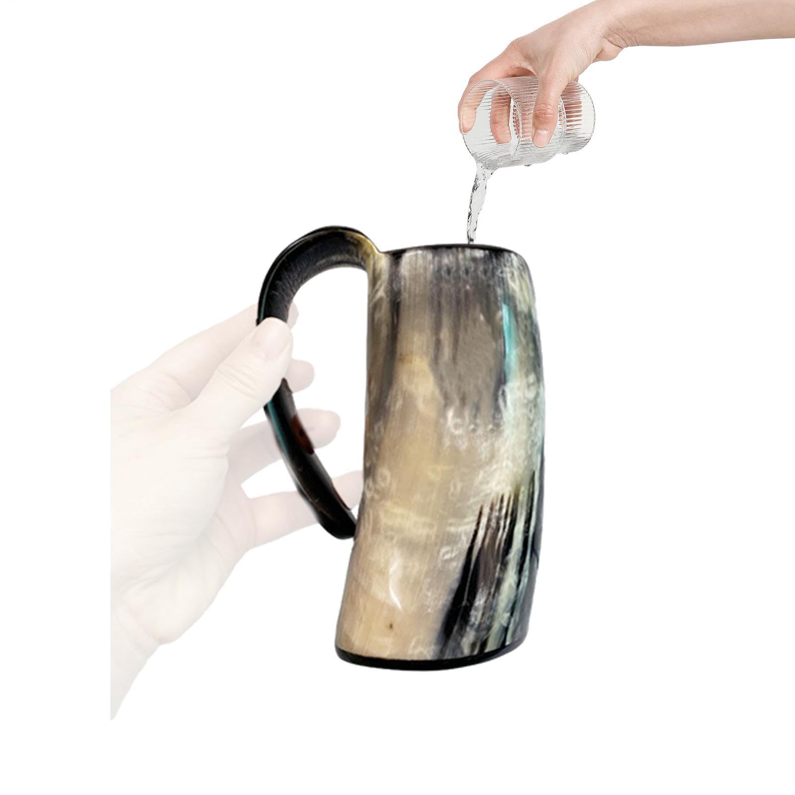 Taza para beber cuerno original como regalo de cumpleaños para hombres y padres