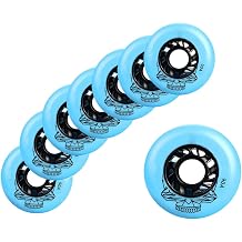 Inline Skate Wheels 8 Pack 72MM 76MM 80MM Roller Skate Wheels Outdoor Indoor Skate Wheels 90A High Speed High Performance