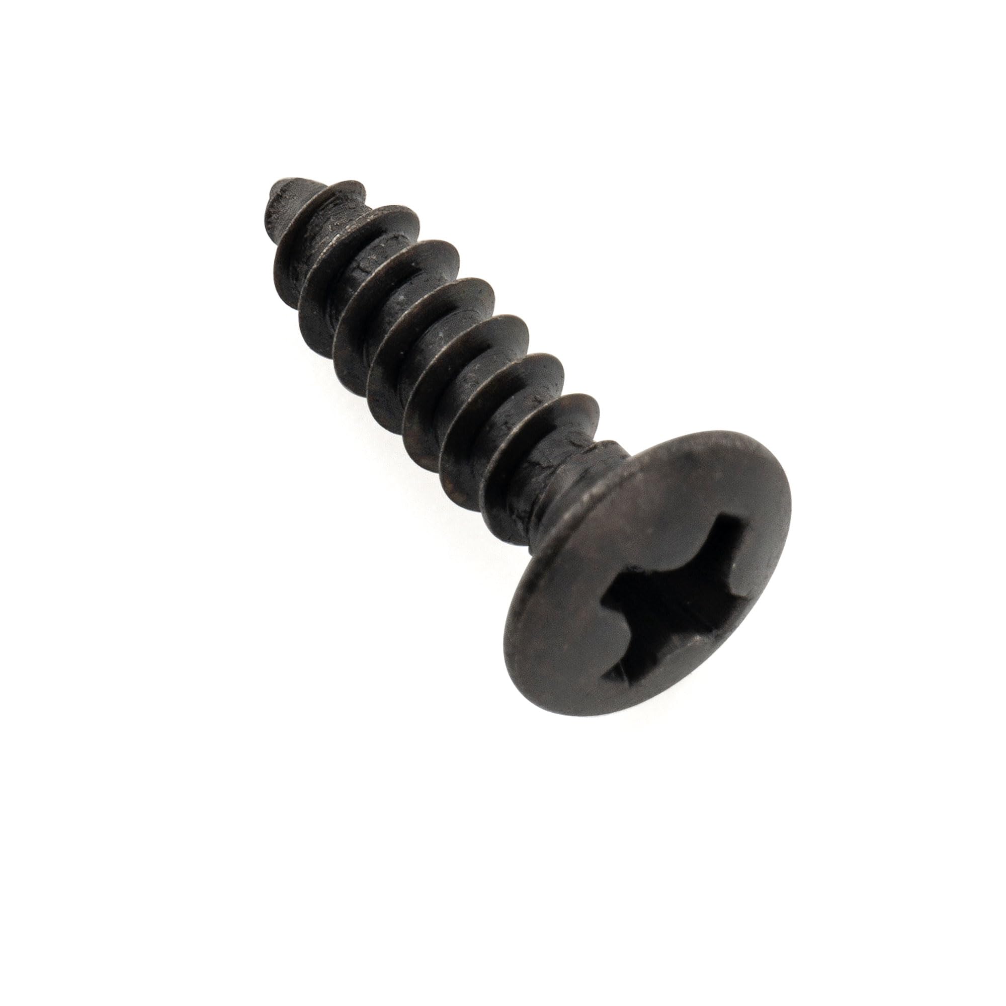 Musiclily Ultra 3x12mm Viti per Battipenna Piastra Controllo Nero 50Pezzi | Acciaio Inossidabile,Testa Svasata, per Chitarra Elettrica Squier Import o Basso