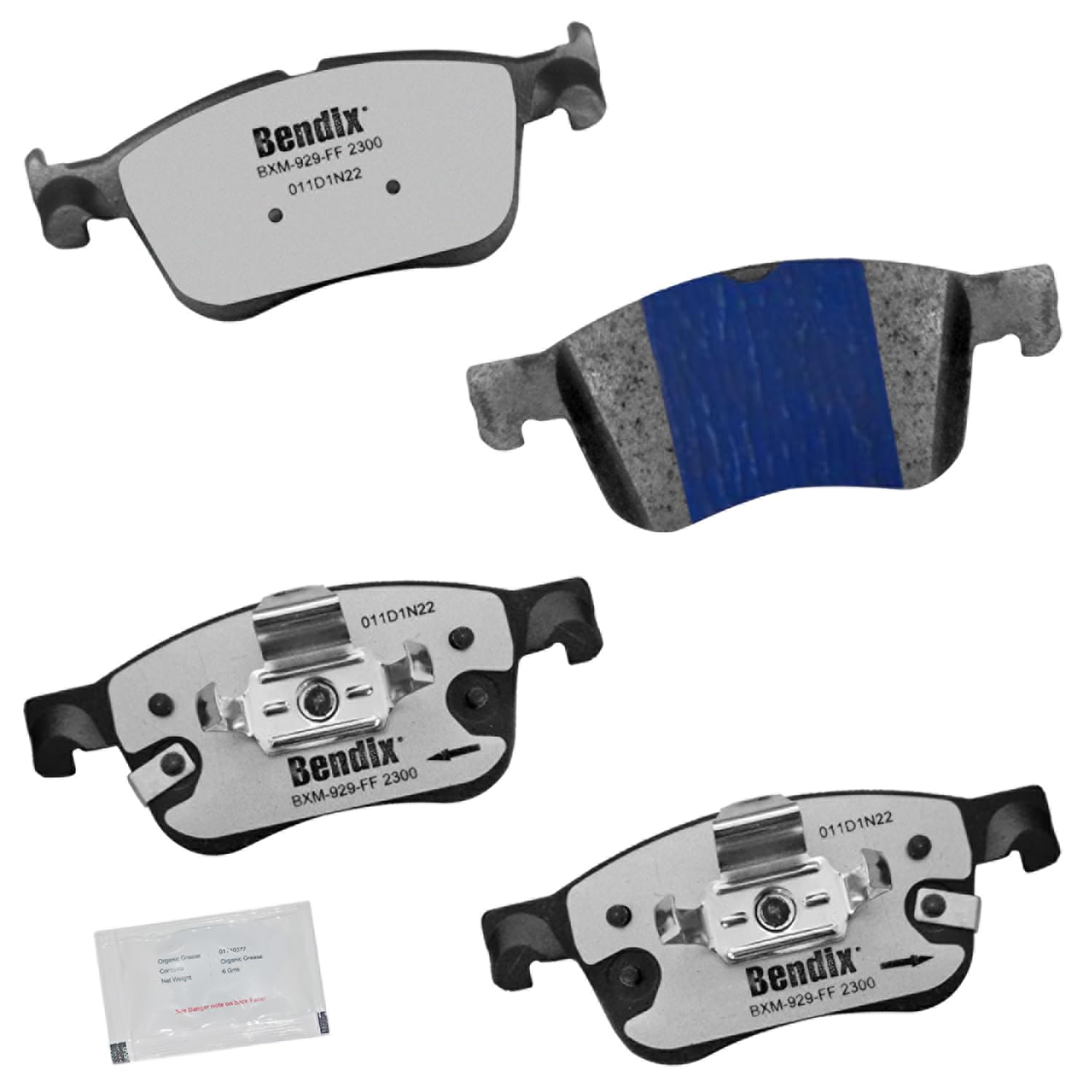 Bendix Fleet Metlok MKD2300FM Semi-Metallic Front Brake Pads for Ford Bronco Sport 2024-2021, Escape 2024-2020, Maverick 2024-2022, Lincoln Corsair 2024-2020