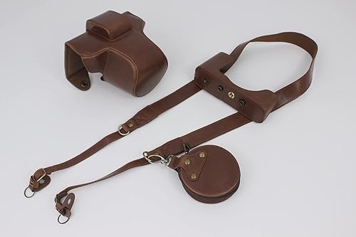 Funda Z fc Zfc, BolinUS hecha a mano de piel sintética de cuerpo completo para cámara Nikon Z fc Zfc con versión de apertura inferior de lente de