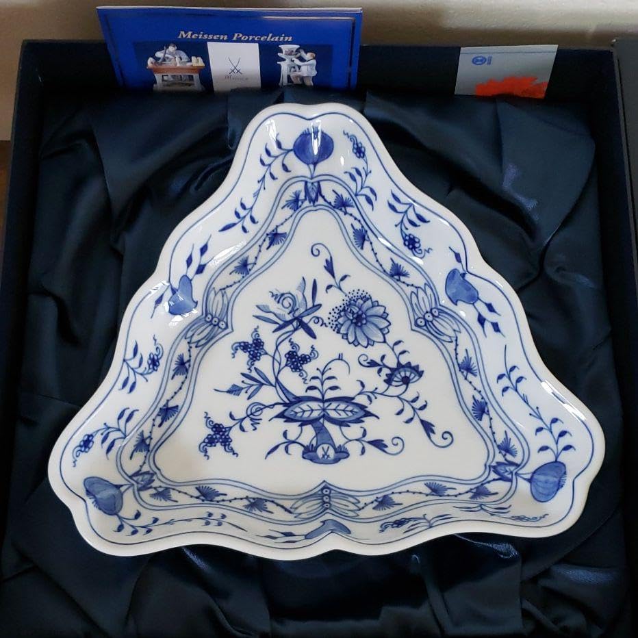 マイセンブルー オニオン プレート 三角 - WWW.SUMORUSSELLVILLE.COM