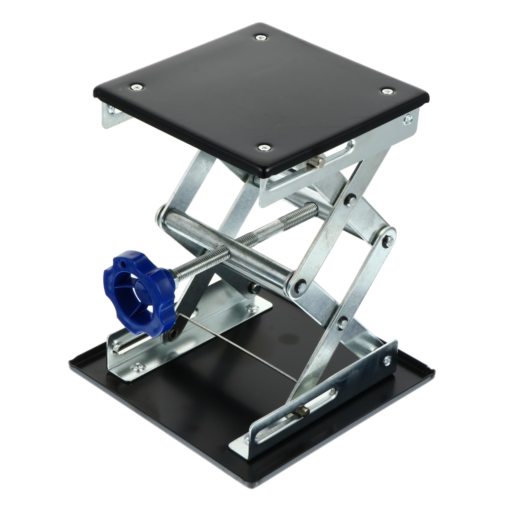 CIYODO 1pc Experimental Support Lifting Rack Lab Jack Stand Science Experiment Stand Scissor Lab Lifter Scissor Jack Lifter Lab Scissor Stand Experiment Lifting Platform Iron Black