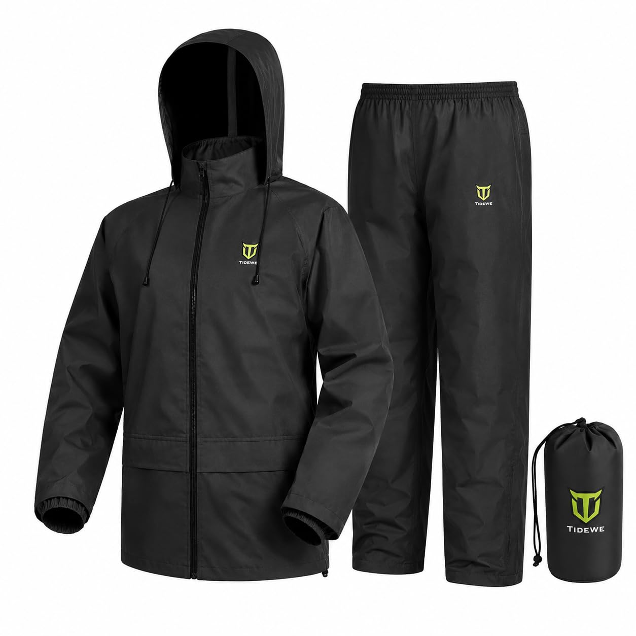 Rain Suit, Waterproof Breathable Lightweight 2 Pieces Rainwear-image-29