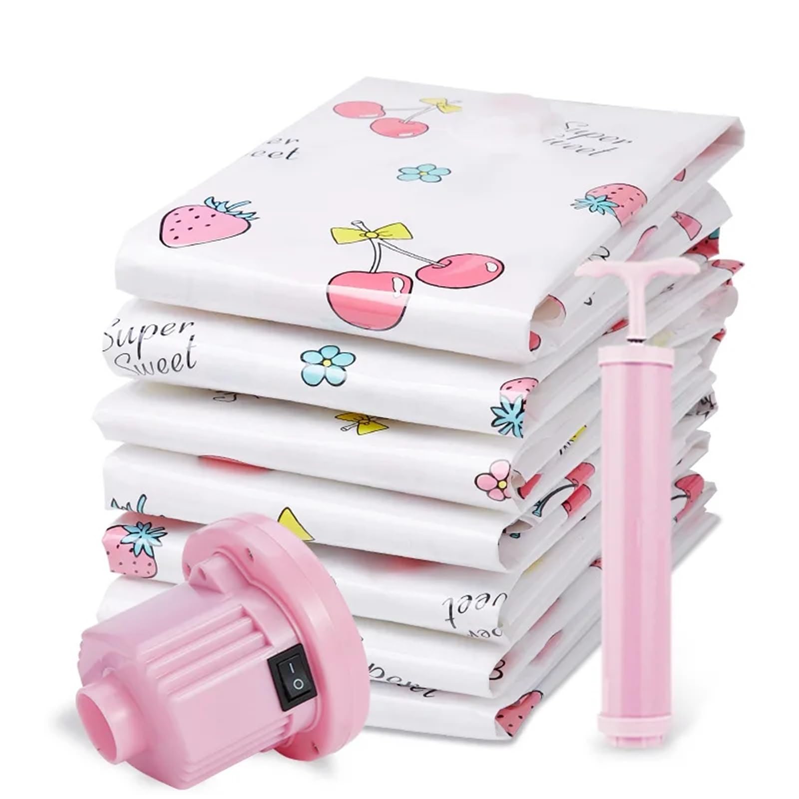Bolsas Envasar Al Vacio Ropa Bolsas de almacenamiento al vacío, reutilizables, for ahorrar espacio, for viajes, ropa, edredones, mantas, plástico comprimido, for guardar ropa en casa, armarios.(5PCS-M