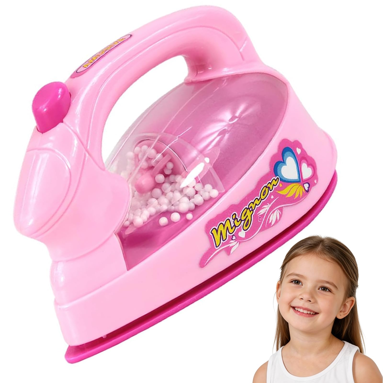 Toy Iron for Kids, Kids Cleaning Set for Toddlers Pretend Play