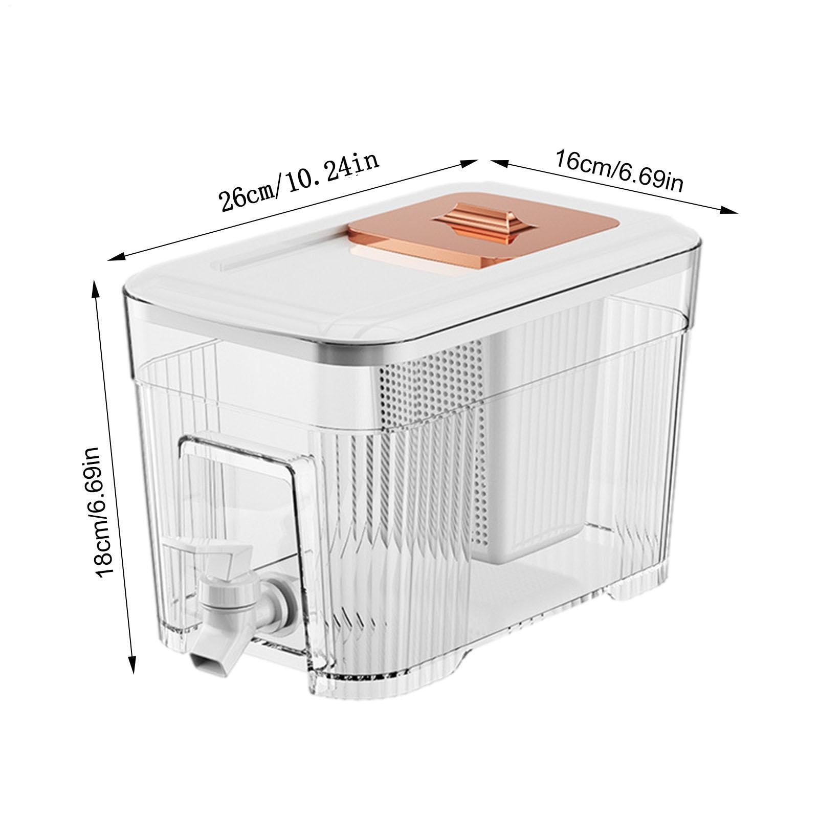 Dispensador De Bebidas con Grifo, 6L Dispensador De Agua para Frigorífico, Dispensadors De Limonada Recargable, Reutilizable Recipiente De Agua Frigorífico, Dispensadors De Jugos para Jugos, Bebidas