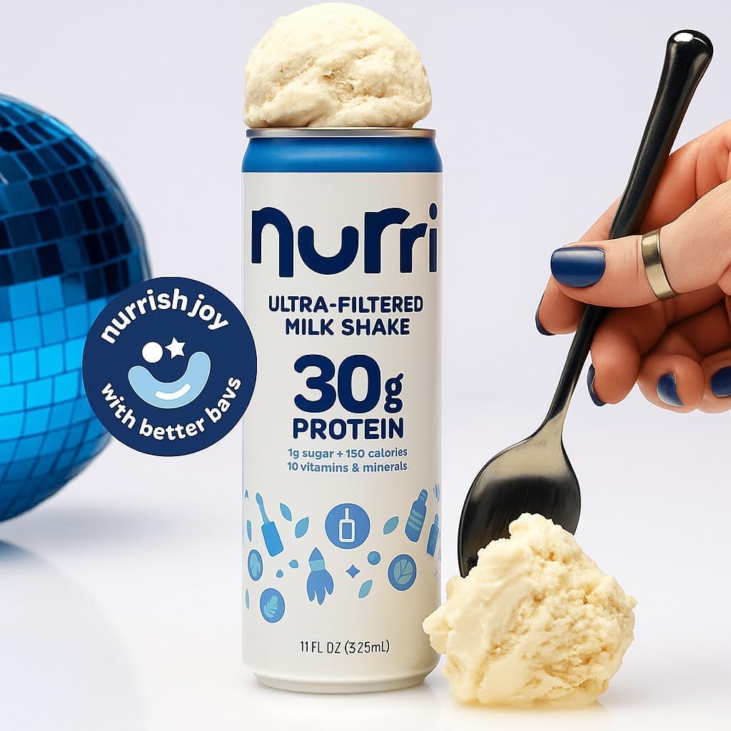 乳液・ミルク uninri Amazon.com: Nurri Ultra-Filtered Vanilla Milk Shake, 30g Protein