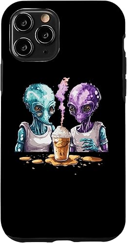 Vista 22 de iPhone 14 Pro Aliens Bebidas Frappe Por Primera Vez Divertido Alien Frappe Day Case