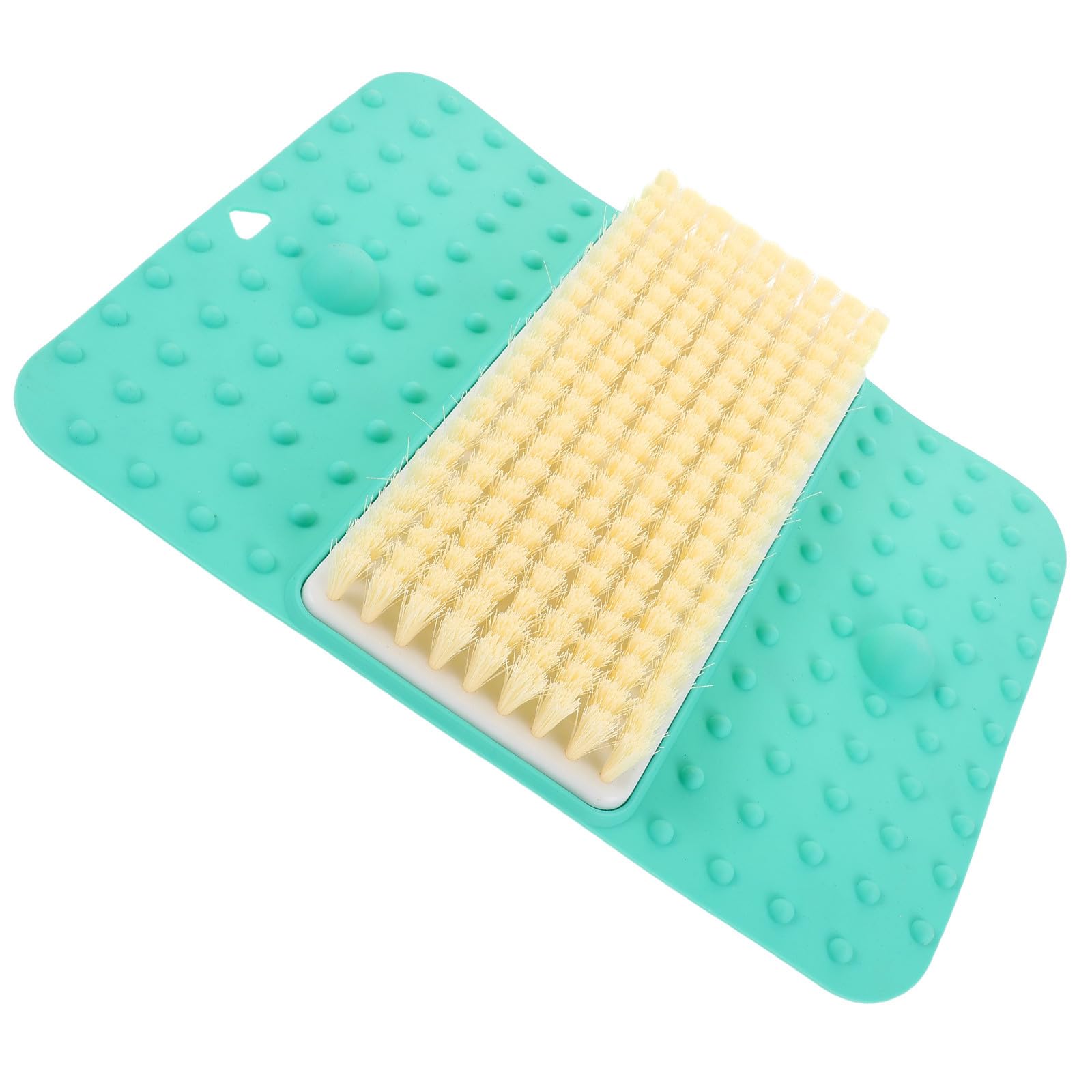 Tapis exfoliant pieds de massage douche et brosse soin plantaire