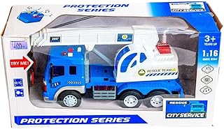 Milano Crane Truck Protection Series 1:16 City Service with Remote Control SY755K-J05 Blue and White