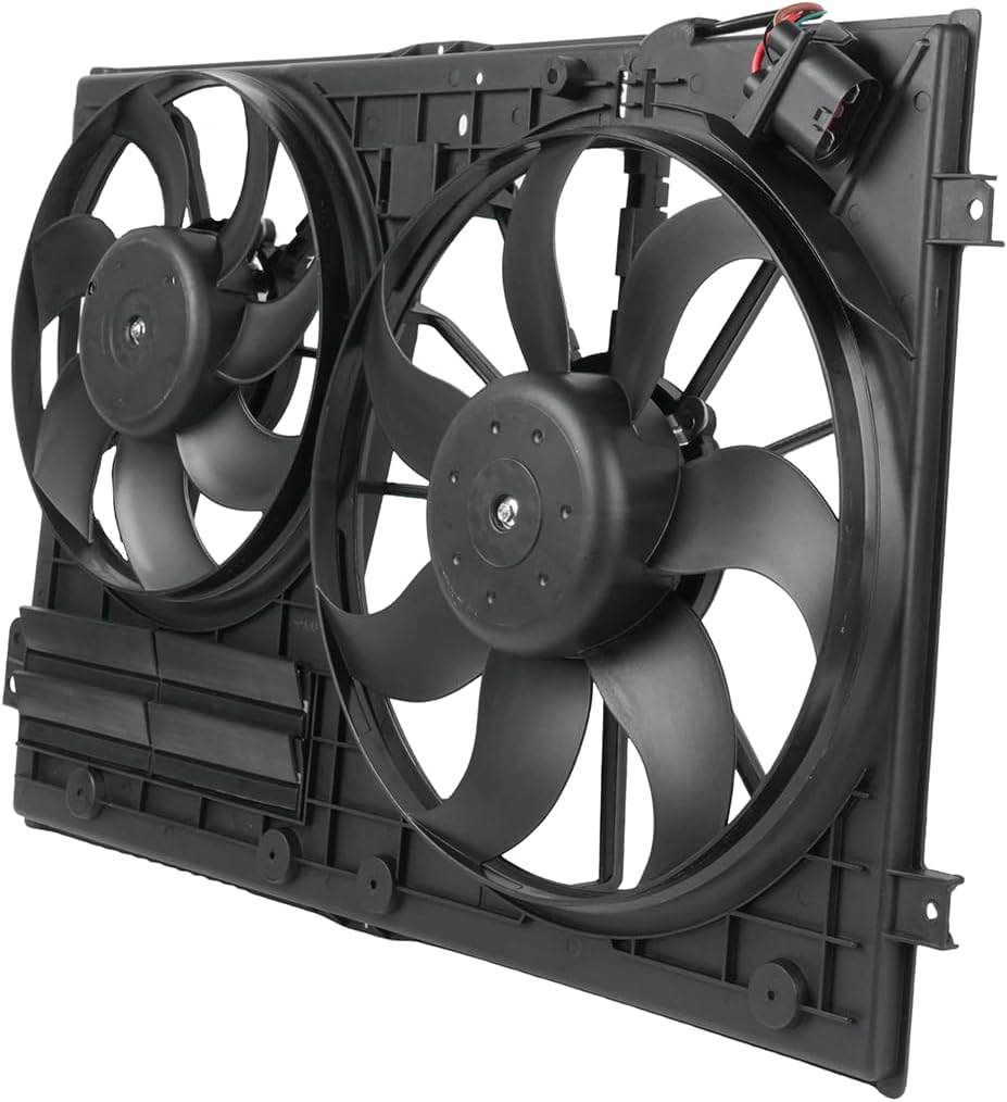 Engine Radiator Cooling Fan Compatible with Volkswagen Jetta, Passat, Golf, Tiguan, Beetle, CC, Eos, GTI, R32, Audi A3 TT Quattro, Replace 85644 1K0959455ET