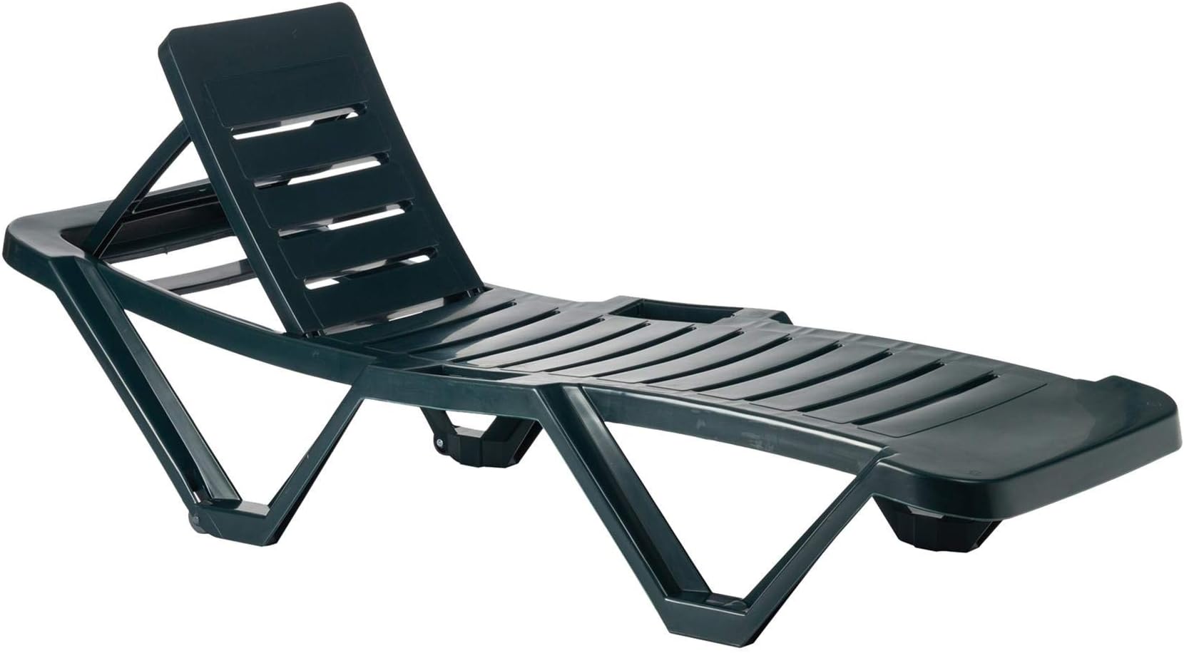 Resol Green Sun Lounger - (Pack of 2 Sun Loungers) - UV Resistant, Stylish and Durable Furniture For Your Garden