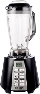 BioChef Nova mikser – wysokowydajny mikser / mikser smoothie Maker – 1600 W, 28 000 obr./min, 2 l pojemnik wolny od BPA z 6 programami i funkcją impulsu (czarny)