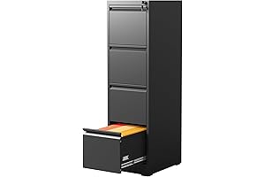 4 Drawer Vertical Locking File Cabinet with Assemble