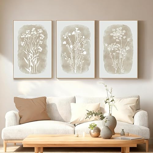 Miniatura 14 de Zessonic Arte de Pared de Boceto de Árbol Vintage Lienzo Botánico de Naturaleza Salvaje Juego de Arte de Árbol de Roble de 3 Piezas, Impresiones