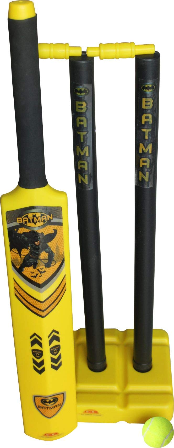 Toyzone Kids Cricket Bat Set with Wickets| Bat and Ball | Indoor and Outdoor Bat Ball Set for Boys, Sports Training Set for Young Children Age 3-8 Years (Toyzone Batman Kids Cricket Bat Set -55662) (B07MGY8FNP) Amazon Price History, Amazon Price Tracker