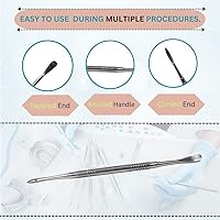 Vista 2 de Periosteal Elevator Molt 9 Instrumento dental con diseño de doble extremo viene en mango de agarre moleteado hecho de herramienta quirúrgica oral