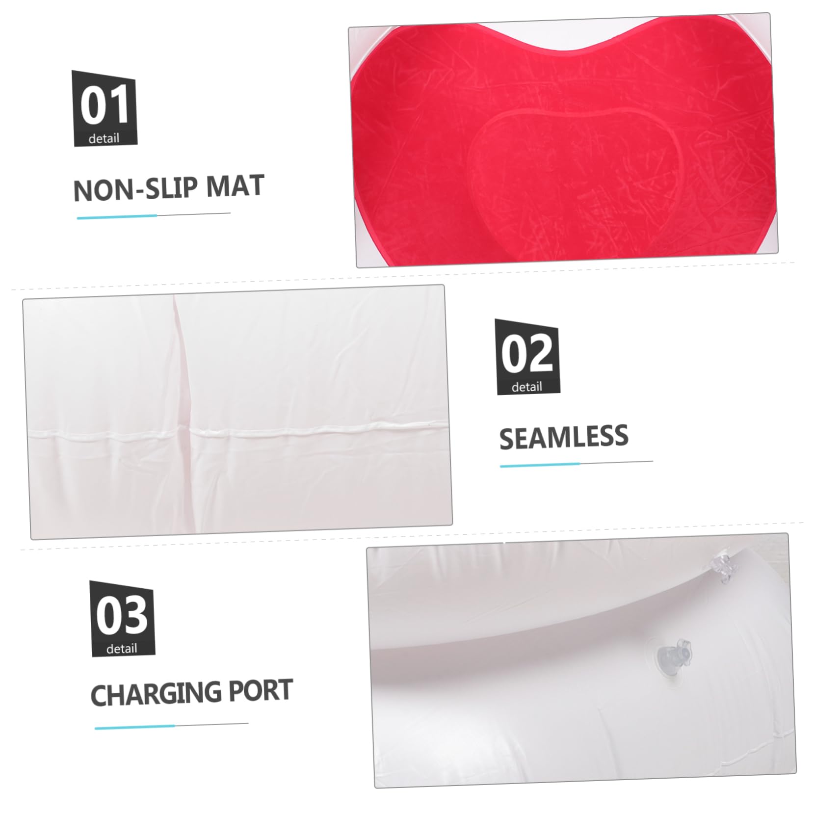 BESPORTBLE Inflatable Tiny Sofa Lightweight Portable Comfortable Backrest PVC Material