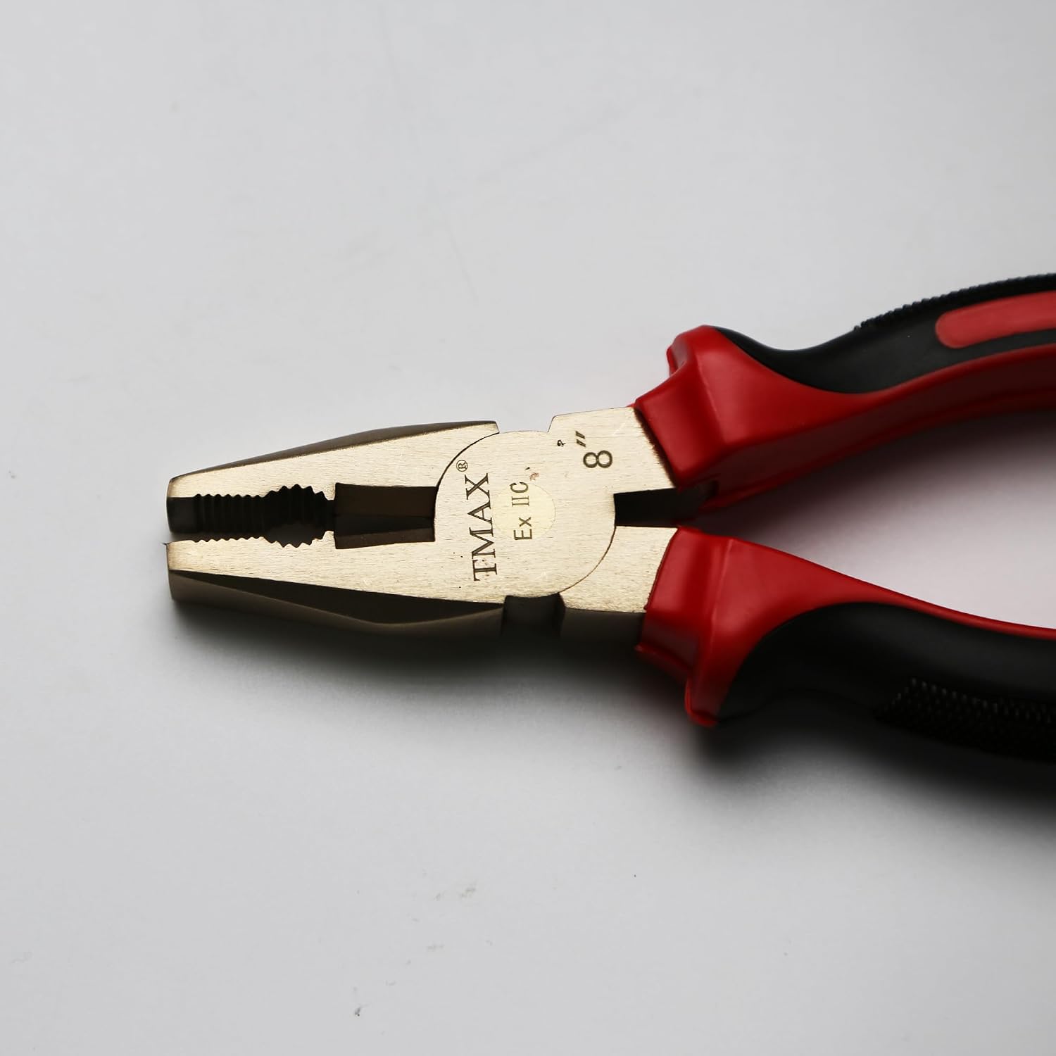 TMAX Non-Sparking 8 Inch Wire Gripping and Cutting Plier, Aluminum-Bronze Non Spark, Spark Free Safety, Non-Magnetic and Corrosion-Resistant
