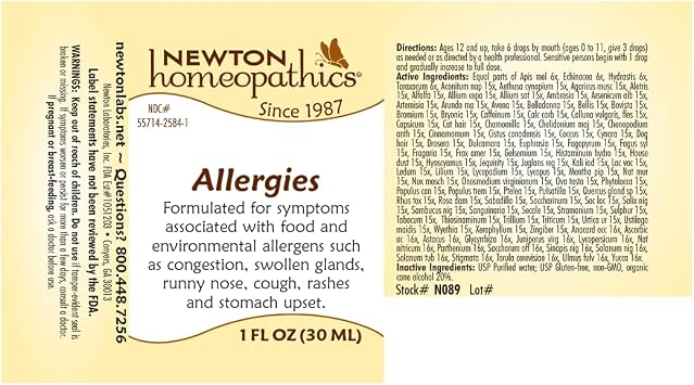 Newton Homeopathics Allergies- 1 Oz Liquid