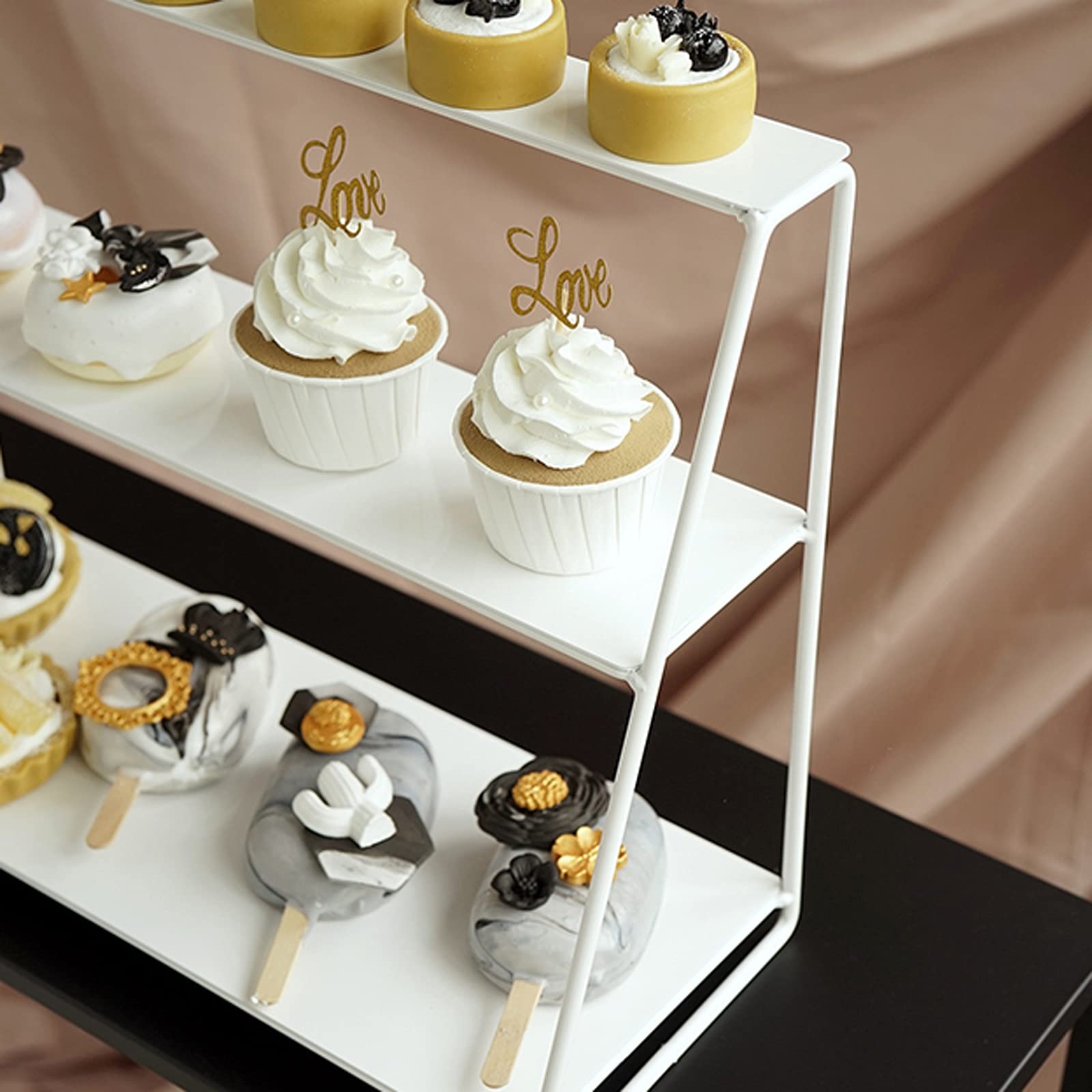 Supporto per Torta, piedistallo in Ferro battuto, Supporto per Torta Multistrato, Tavolo da Dessert Creativo, Supporto per Cupcake, Decorazione per Matrimonio,