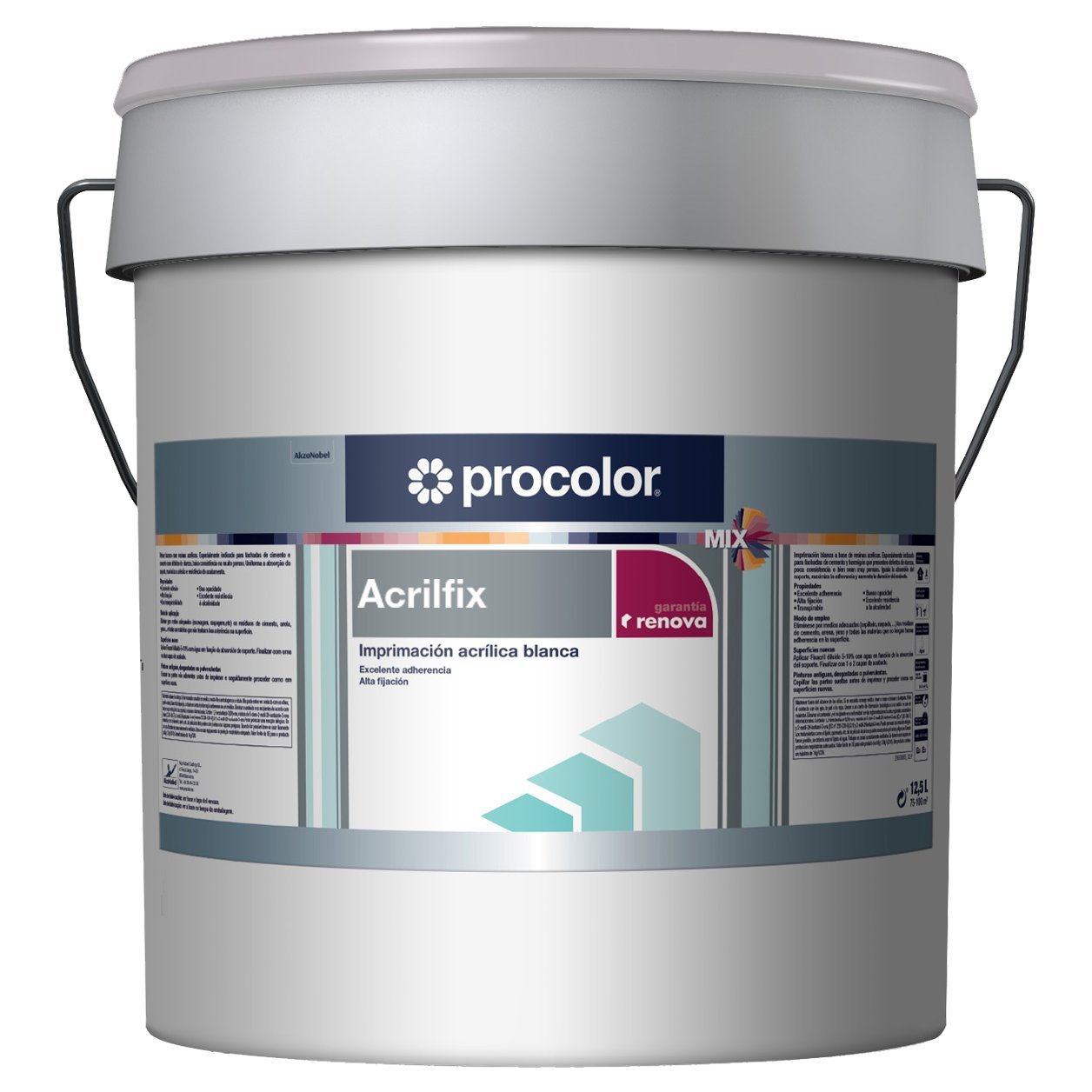 Procolor-Imprimacion acrilica blanca Acrilfix 5 lt