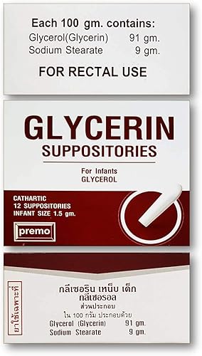 Miniatura 4 de Supositorios de glicerina en láminas New Look de Premo (tamaño infantil 0.05 oz x 12 supositorios) Conveniente para el laxante ocasional del bebé