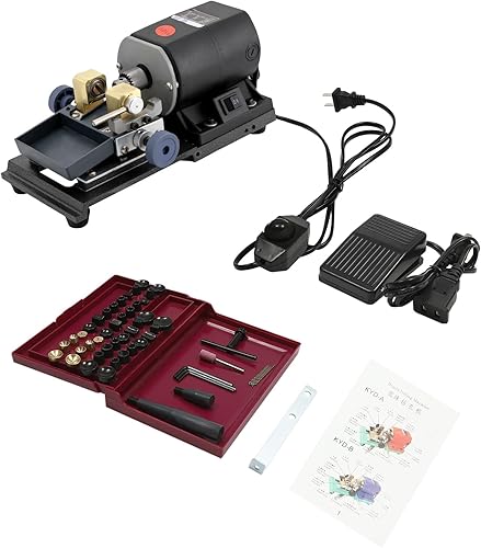 Miniatura 6 de Juego completo de taladro de perlas, 110 V, 480 W, soporte para herramientas de joyería de piedra ámbar coral, interruptor de pedal, velocidad