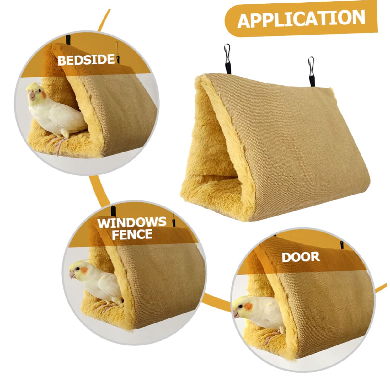 DOITOOL 3 Uds Nido Loro Hamaca Hámster Camas Colgantes Cacatúas Casa Hurón Accesorios Invierno Cálido Nido De Pájaros Casa De Pájaros Nido De Pájaros De Invierno Encantadora Hamaca para