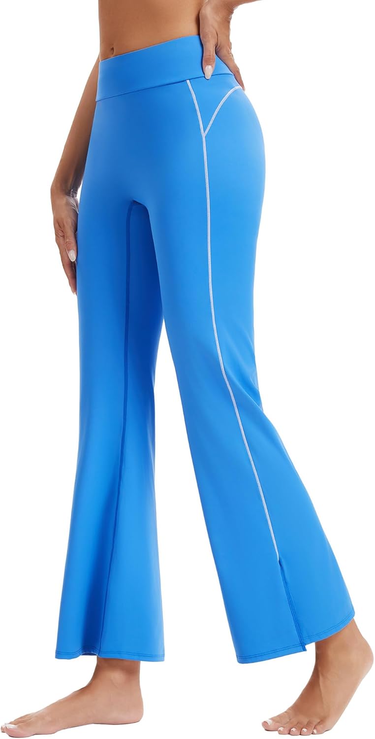 VME High Waisted Yoga Pants with Pockets - Tummy Control Workout Running Yoga Legging for Women - Image 3