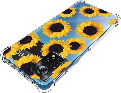 Miniatura 4 de Funda para Poco X4 Pro 5G, 2201116PG Linda Caso, Transparente Flexible Bumper TPU Funda de Silicona Suave de Goma para Xiaomi Poco X4 Pro 5G