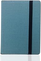 Vista 4 de Funda universal de lino natural para lector de libros electrónicos de 6 pulgadas (azul egeo)
