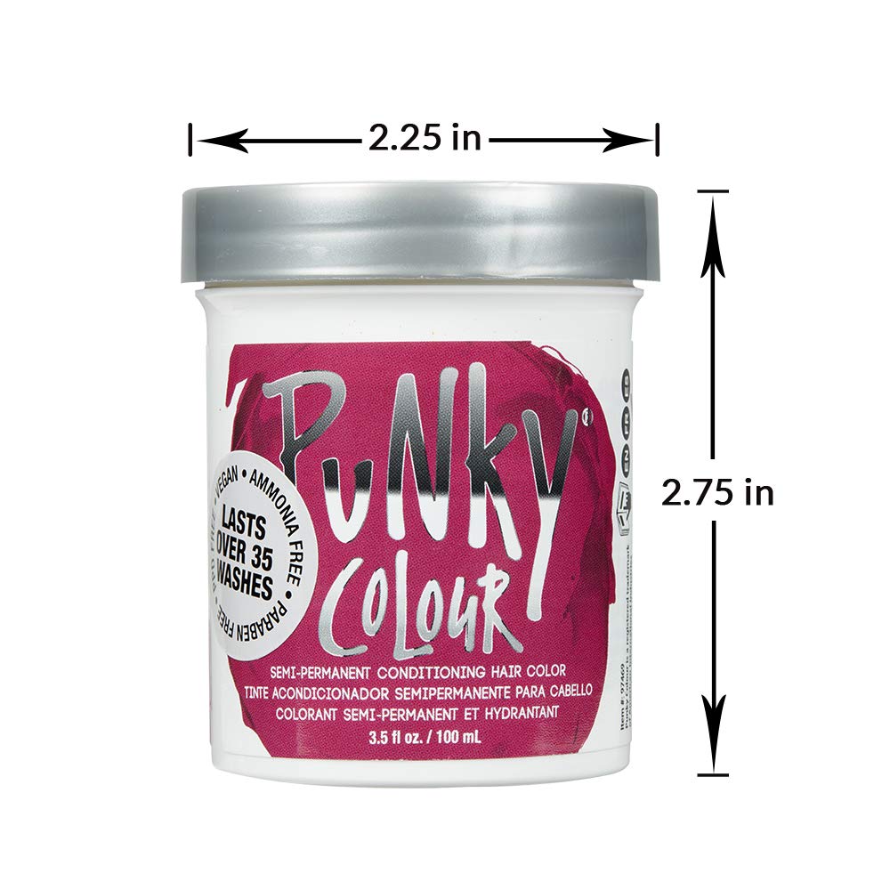Amazon.com : Punky Rose Red Semi Permanent Conditioning Hair Color,  Non-Damaging Hair Dye, Vegan, PPD and Paraben Free, Transforms to Vibrant Hair  Color, Easy To Use and Apply Hair Tint, lasts up