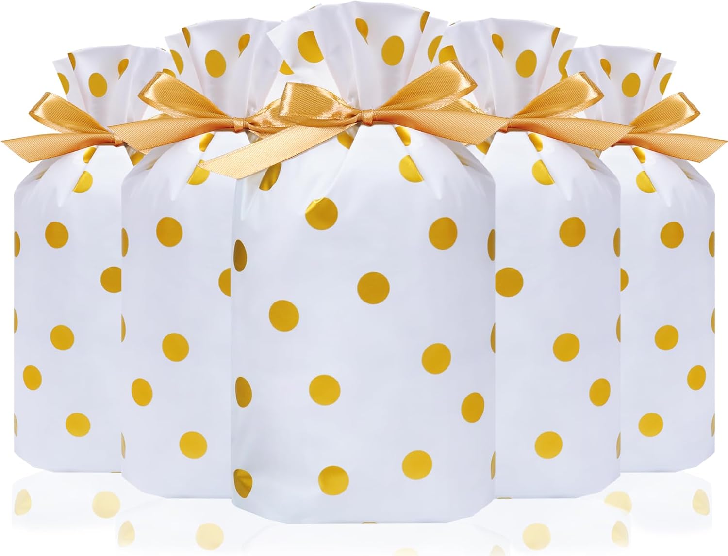 HRX Package 50pcs Cute Goodie Bags, Drawstring Gift Bags