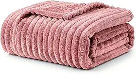 Cobertor Manta Microfibra Casal Grande Toque Macio Fleece Soft Luster 1,80 x 2,00 (Rosa Antigo)