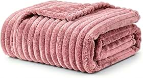 Cobertor Manta Microfibra Casal Grande Toque Macio Fleece Soft Luster 1,80 x 2,00 (Rosa Antigo)