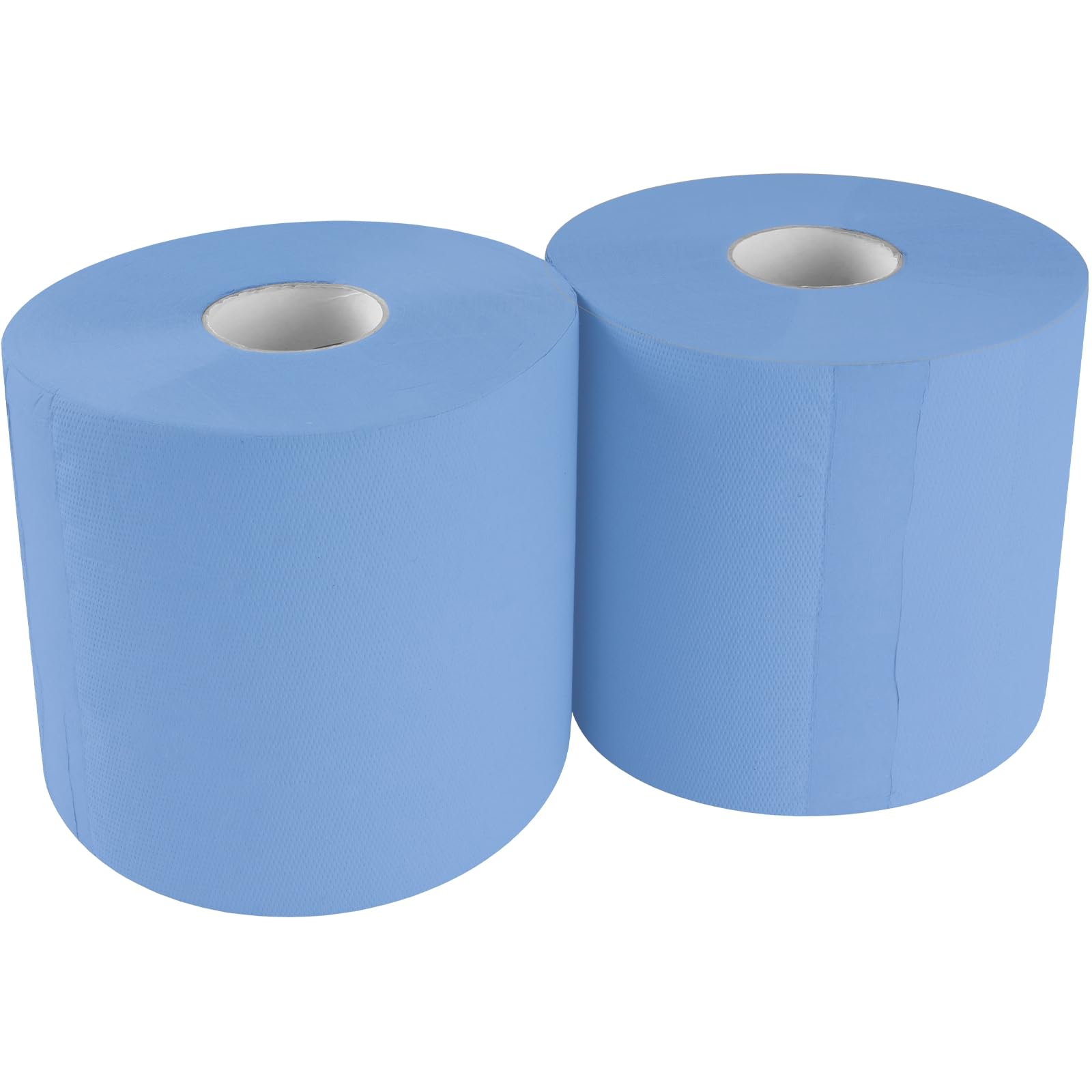 TECPO Rotolo di carta da 6000 fogli, 21 x 34 cm, perforato a 2 strati, rotolo di panno riciclato blu, per pulizia assorbente, adatto per industria, officina, ristorante e commerciale (12 x 500 fogli)