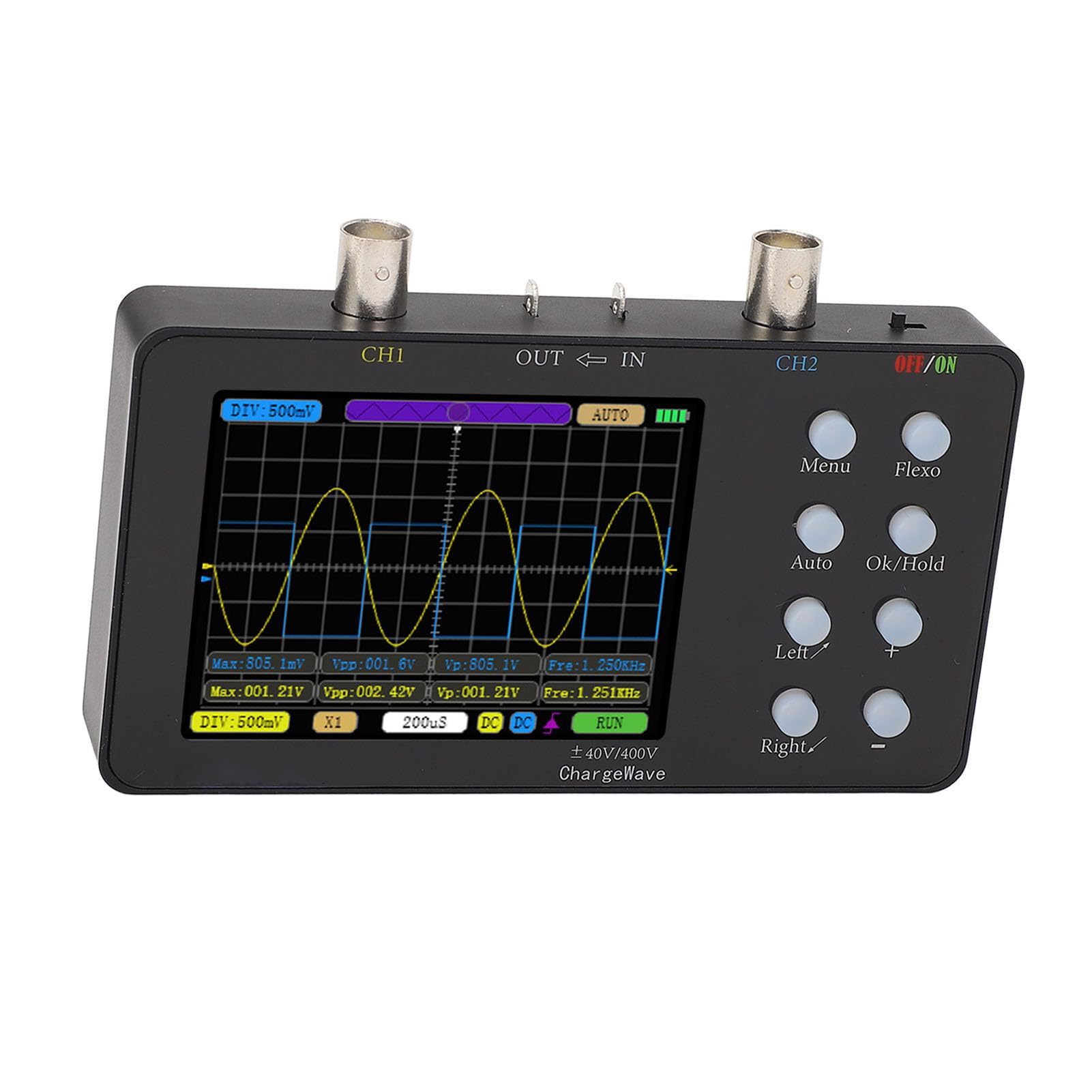 Oscilloscopio Digitale Portatile per Tablet Cattura in Modo Efficiente Forme D'onda Complesse per Riparazione di Apparecchi, Hobby Elettronici e Diagnostica Automobilistica Frequenza di