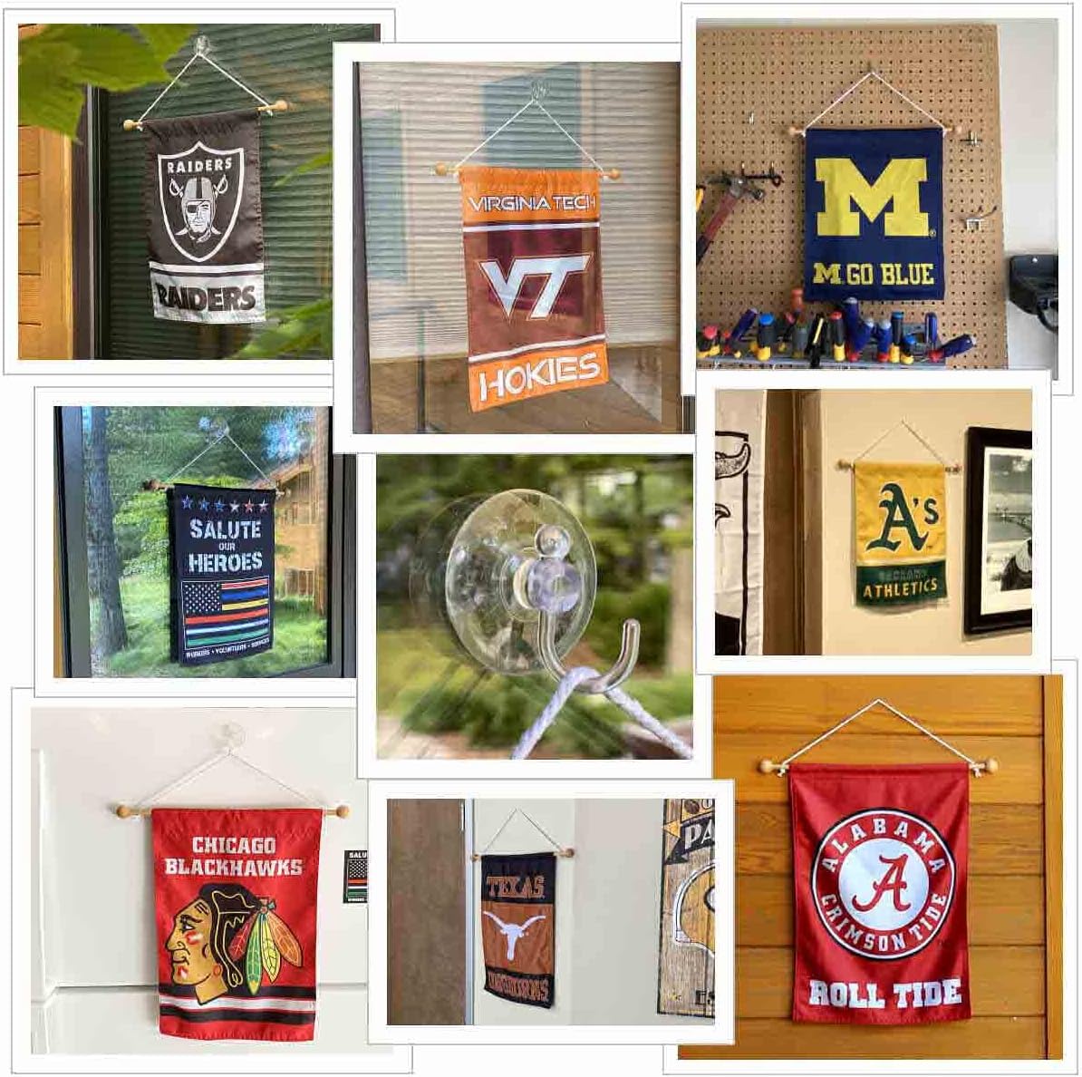 Penn State Nittany Lions Window Wall Banner Hanging Flag with Suction Cup - Image 7