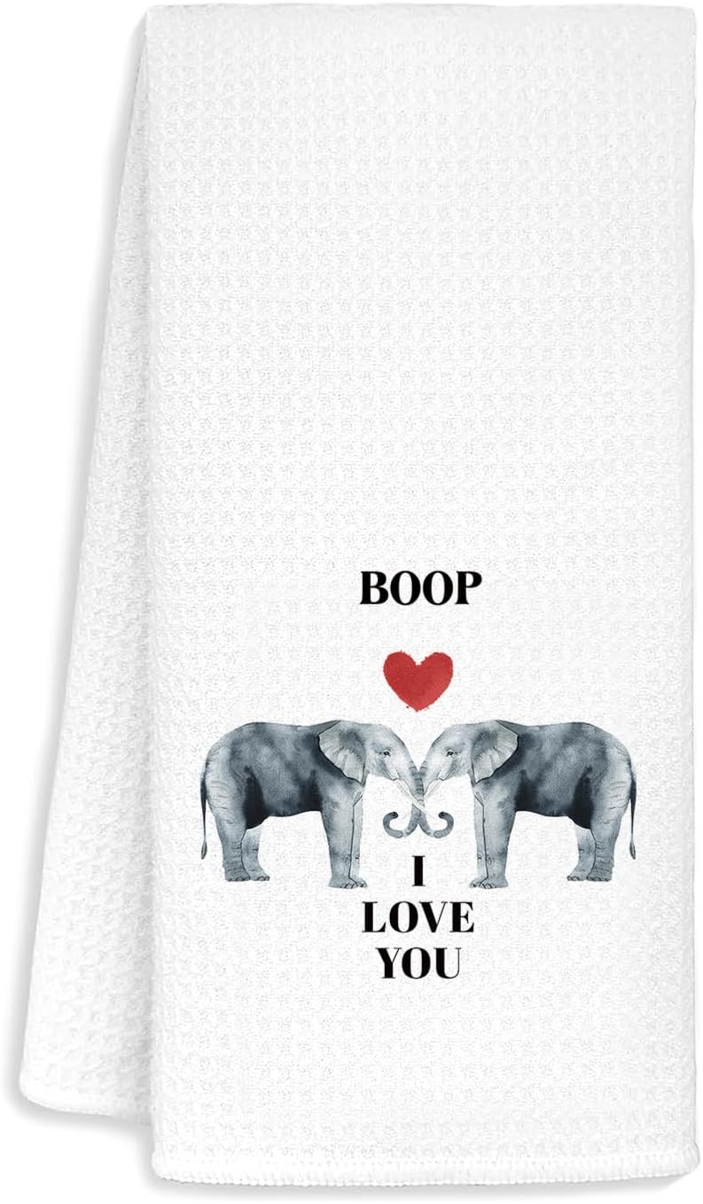 Jvpke Elephant Kitchen Towels,Elephant Dish Towels,Elephant